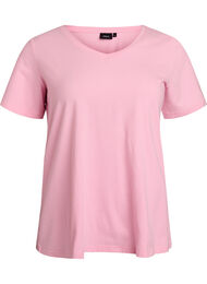 Enf&auml;rgad bas-t-shirt i bomull, Rosa