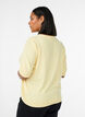 Finstickad blus med korta &auml;rmar, Gul, Model image number 2