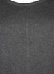 Stickad tunika i viskosblandning, Dark Grey Melange, Packshot image number 2