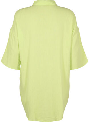 Skjorta i bomull med halvlånga ärmar, Wild Lime, Packshot image number 1