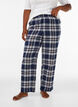 Rutiga pyjamasbyxor i bomull, Bl&aring;, Model image number 0