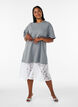 L&ouml;s t-shirtkl&auml;nning med spetskant, Gr&aring;, Model image number 0