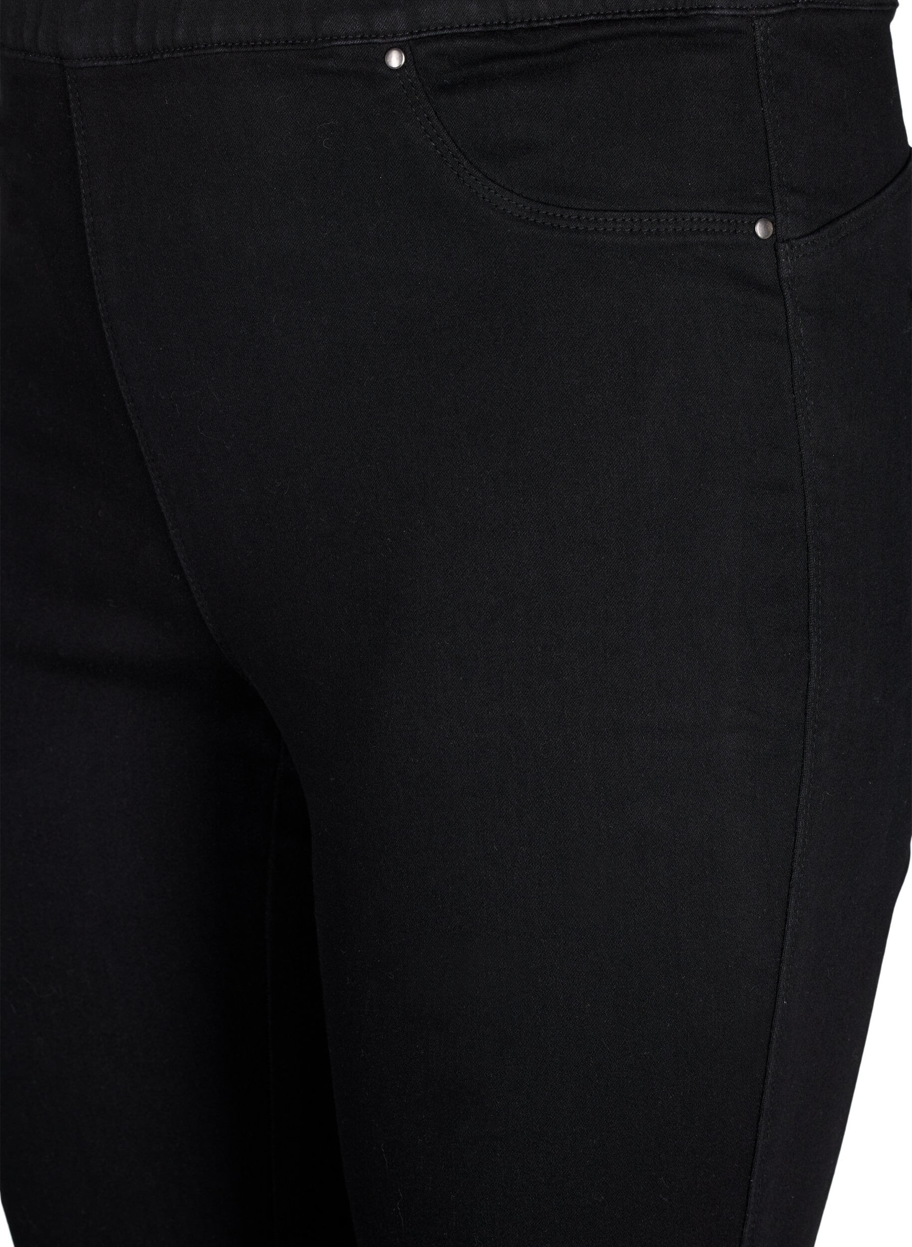 ZizziJeggings med h&ouml;g midja, Svart, Packshot image number 2