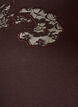 T-shirt i bomull med spetsapplikationer, Brun, Packshot image number 2
