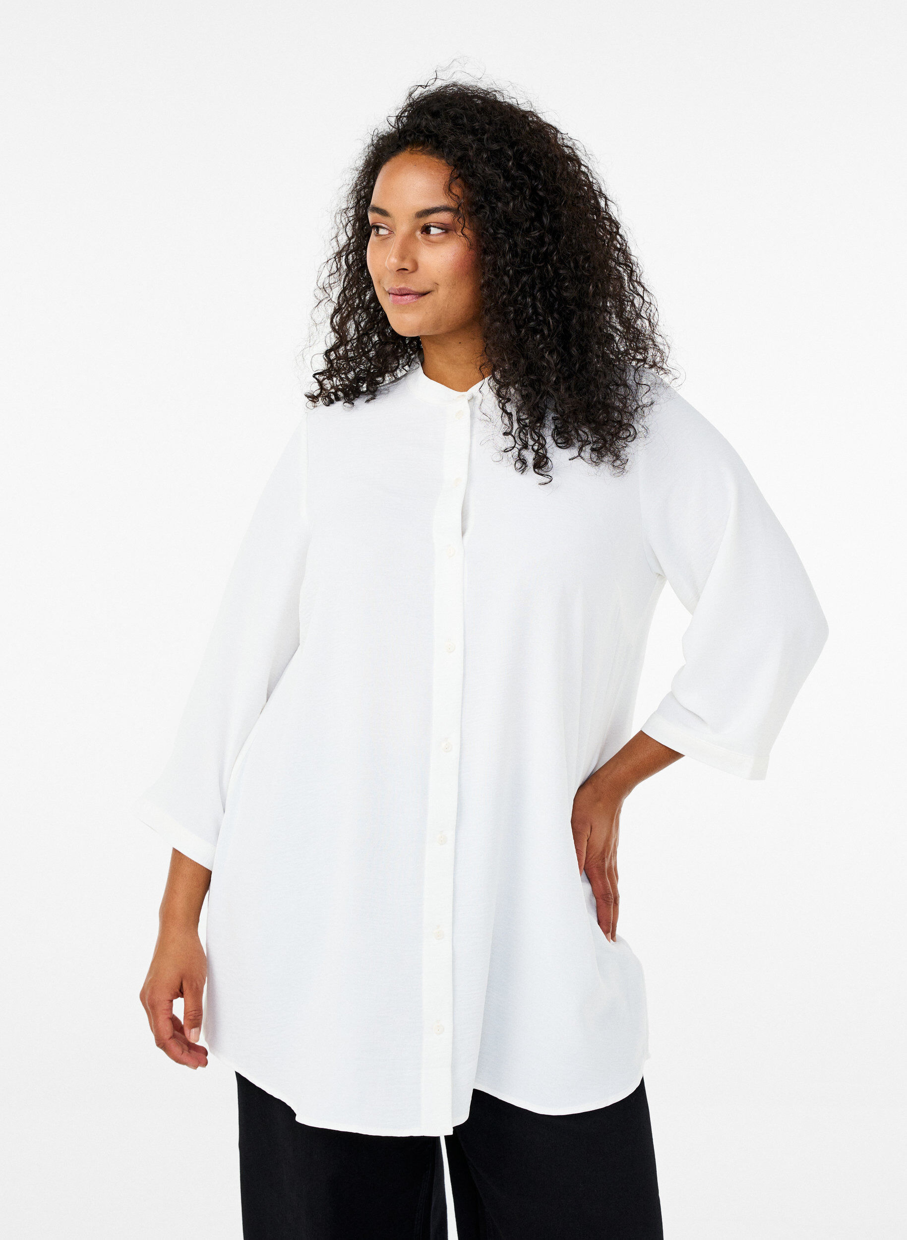 Tunika med 3/4-&auml;rmar, Vanilla, Model