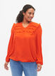 Långärmad blus med fransdetaljer, Orange.com, Model image number 0