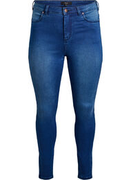 Supersmala Amy-jeans med h&ouml;g midja, Bl&aring;