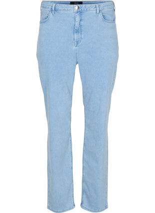 Megan jeans med extra hög midja, Light blue, Packshot image number 0
