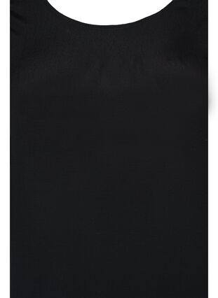 Viskosklänning med ryggdetalj, Black, Packshot image number 2