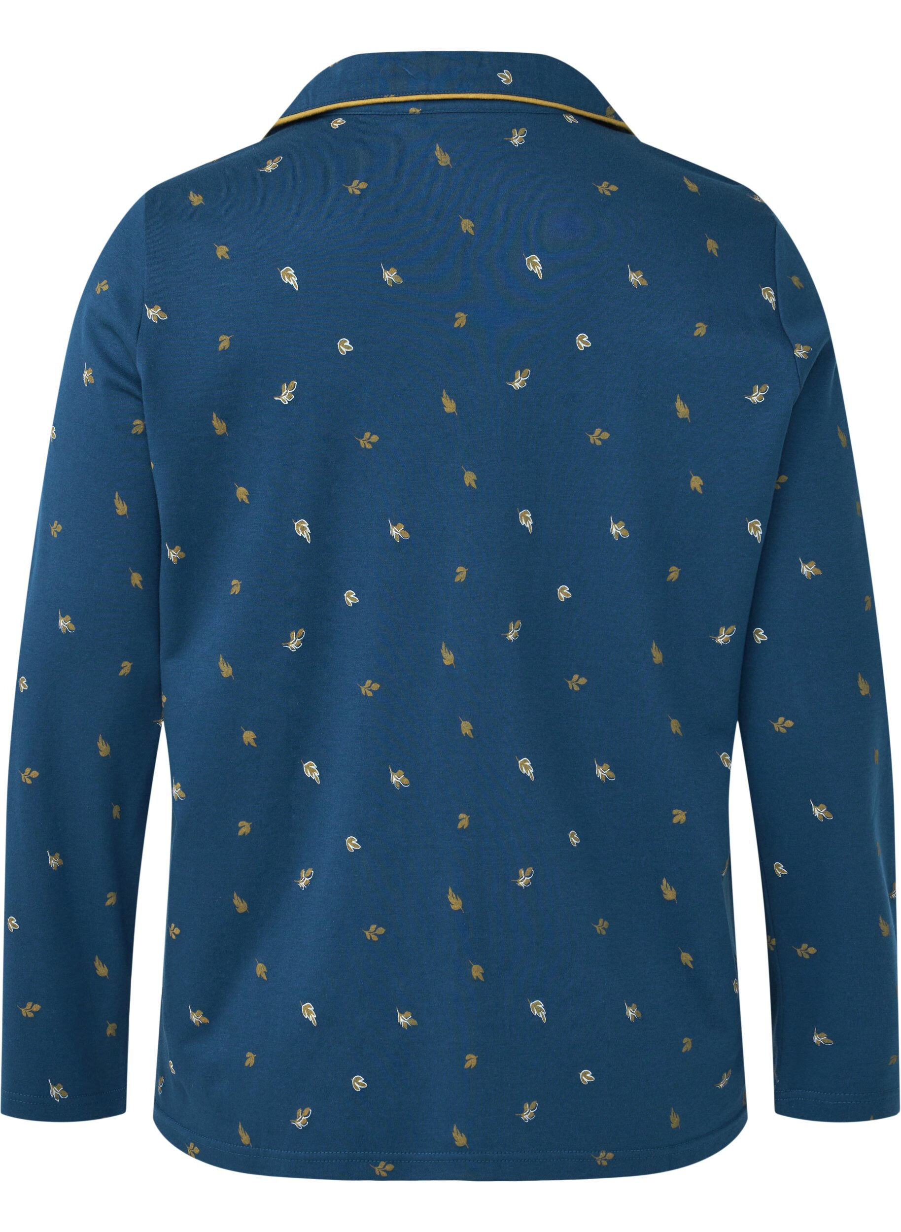 Zizzi Nattlinne i bomull, Blue Opal AOP, Packshot image number 1