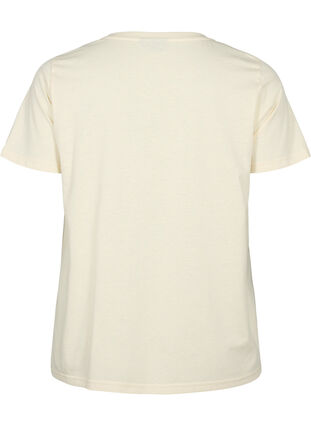 Kortärmad t-shirt med v-hals, Birch, Packshot image number 1