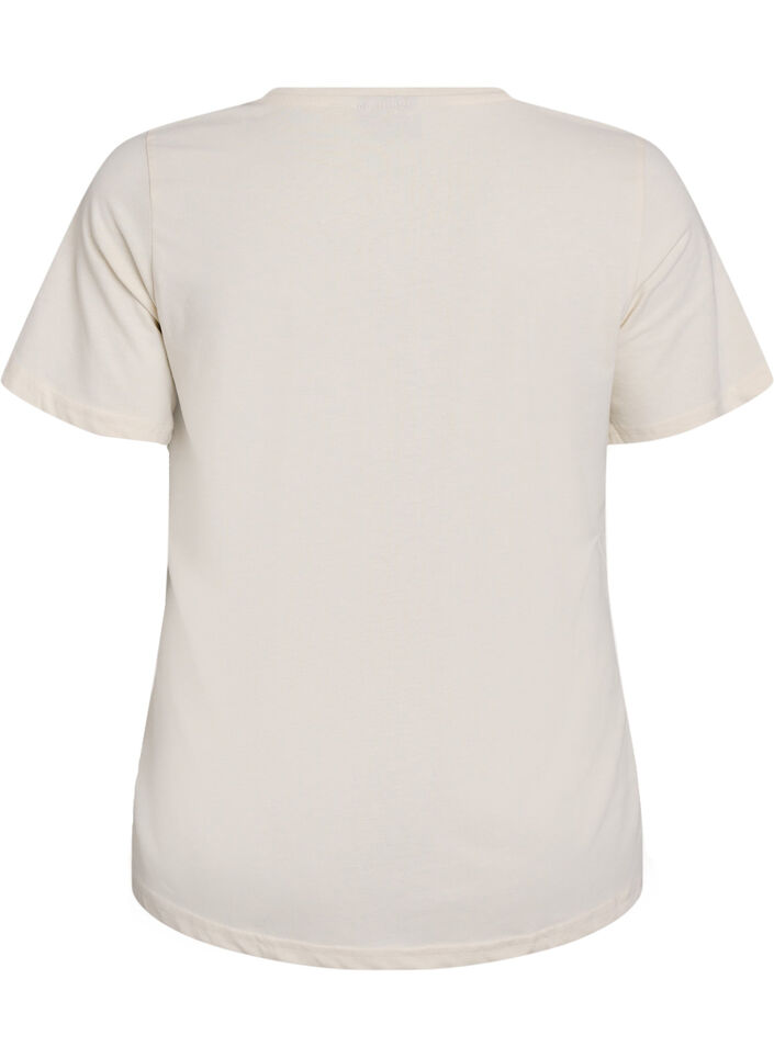 FLASH - T-shirt med tryck, Vanilla, Packshot image number 1