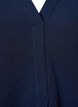 Enfärgad blus med v-hals, Navy Blazer, Packshot image number 2