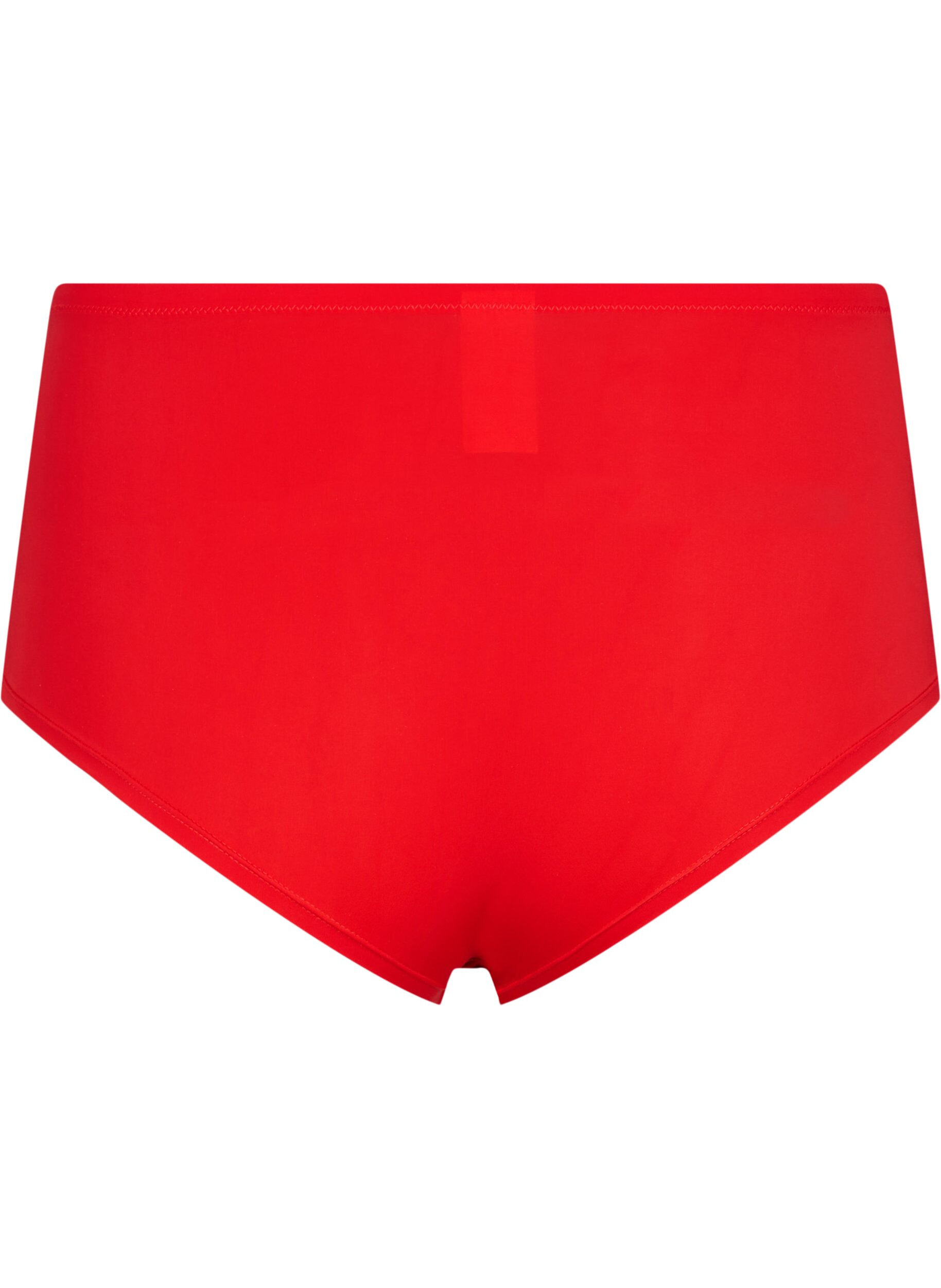 Zizzi Hipster med spets och normal midja, Salsa, Packshot image number 1