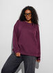 Sweatshirt med rund halsringning, R&ouml;d, Model image number 0