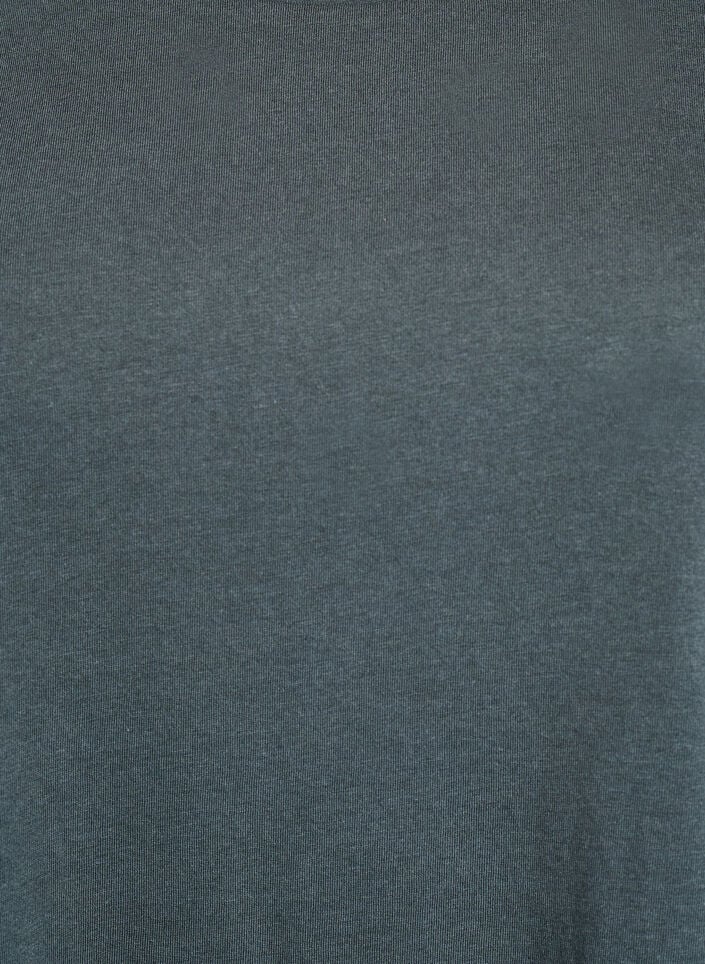 Kort&auml;rmad t-shirt i bomullsmix, Gr&ouml;n, Packshot image number 2