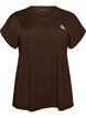 Enf&auml;rgad tr&auml;nings-T-shirt, Brun, Packshot image number 0
