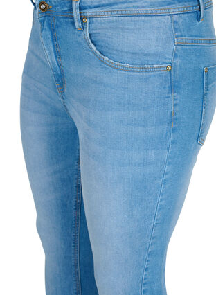 Super slim Amy jeans med dragkedja, Light blue, Packshot image number 2