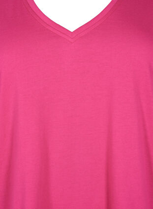 FLASH - T-shirt med v-ringning, Raspberry Rose, Packshot image number 2