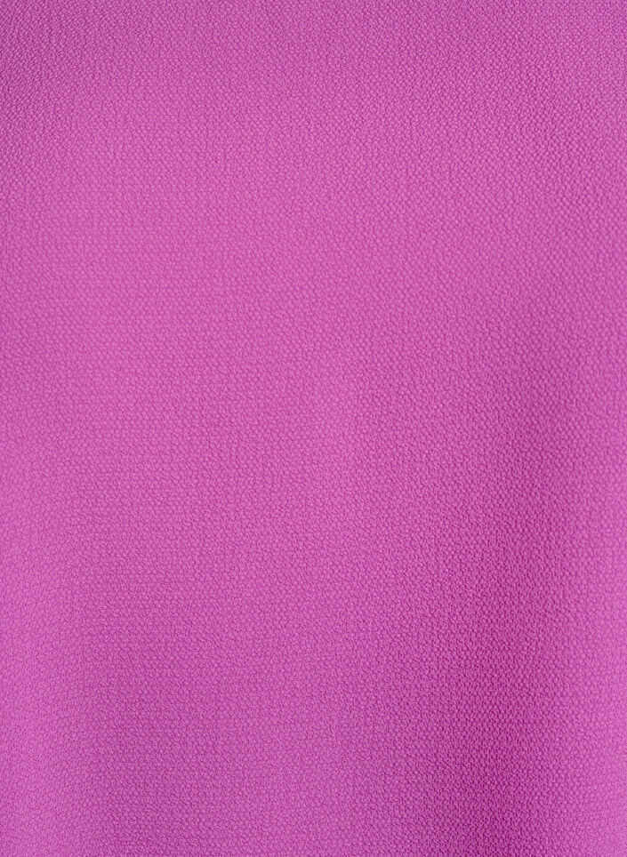 Blus med korta &auml;rmar och rund halsringning, Lila, Packshot image number 2