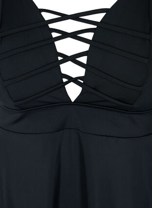 Badklänning med snördetalj, Black, Packshot image number 2