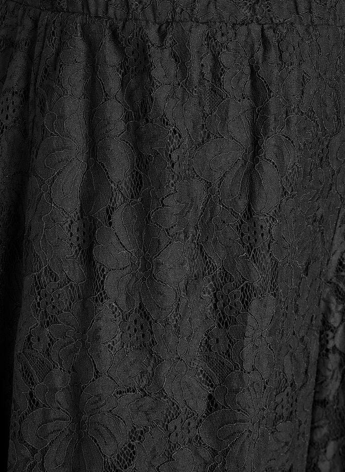 Ballongbyxor i spets med h&ouml;g midja, Svart, Packshot image number 2