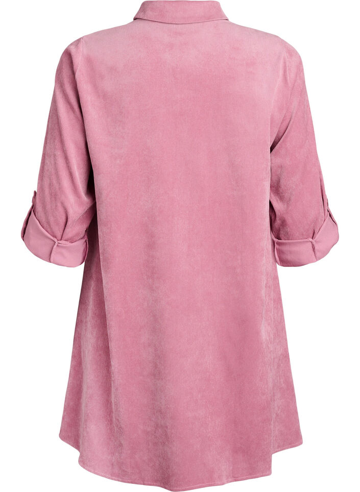 Manchesterkl&auml;nning med dragkedja och 3/4-&auml;rmar, Rosa, Packshot image number 1