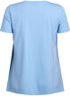 T-shirt med rund hals och A-linjeform, Bl&aring;, Packshot image number 1