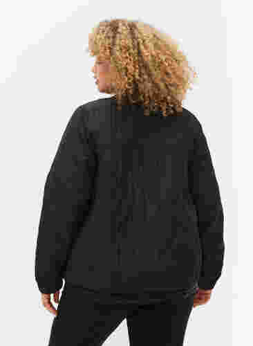 Bomberjacka med fickor och glitter, Black, Model image number 1