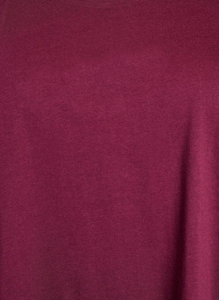 Kort&auml;rmad t-shirt i bomullsmix, R&ouml;d, Packshot image number 2