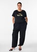 T-shirt med tryck, Svart, Model image number 1