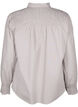 Randig skjorta med smock, Silver Mink Wh. St., Packshot image number 1