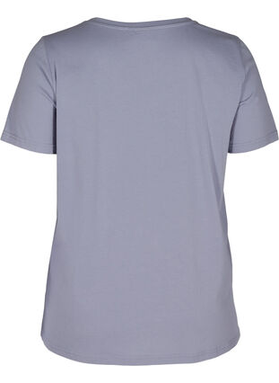 V-ringad t-shirt i bomull, Silver Bullet, Packshot image number 1