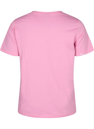 T-shirt i ekologisk bomull med rosetter, Roseb. W. Bow Emb., Packshot image number 1