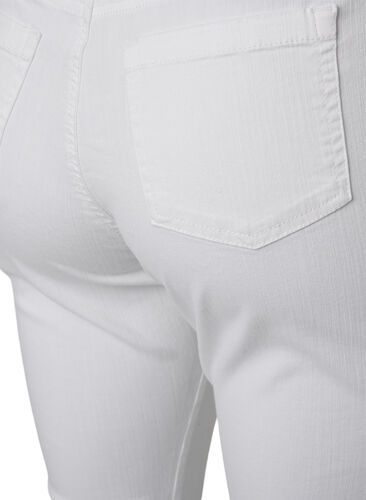 Ellen bootcut jeans med hög midja, White, Packshot image number 3