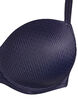 Formpressad bygel-bh med mönster, Blå, Packshot image number 2