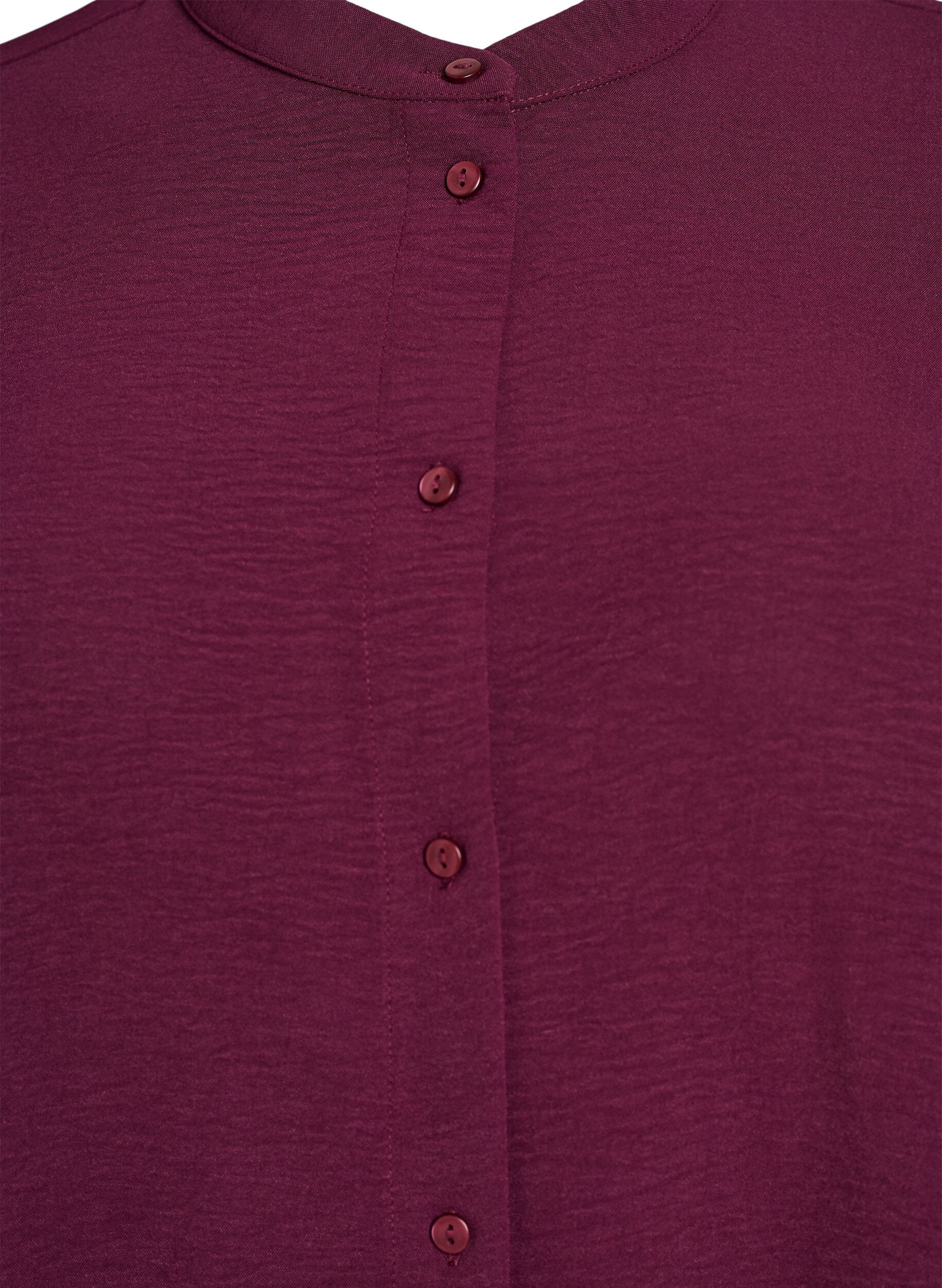 ZizziTunika med 3/4-&auml;rmar, M&ouml;rk Bordeaux, Packshot image number 2