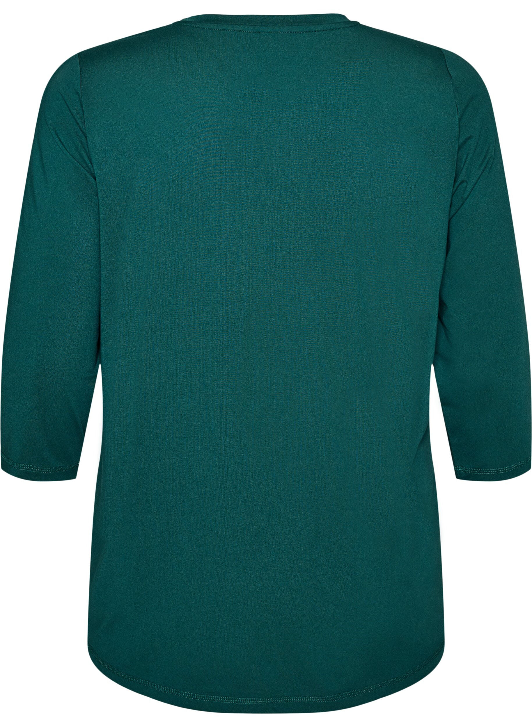 ZizziTr&auml;ningstr&ouml;ja med 3/4 &auml;rmar, Gr&ouml;n, Packshot image number 1