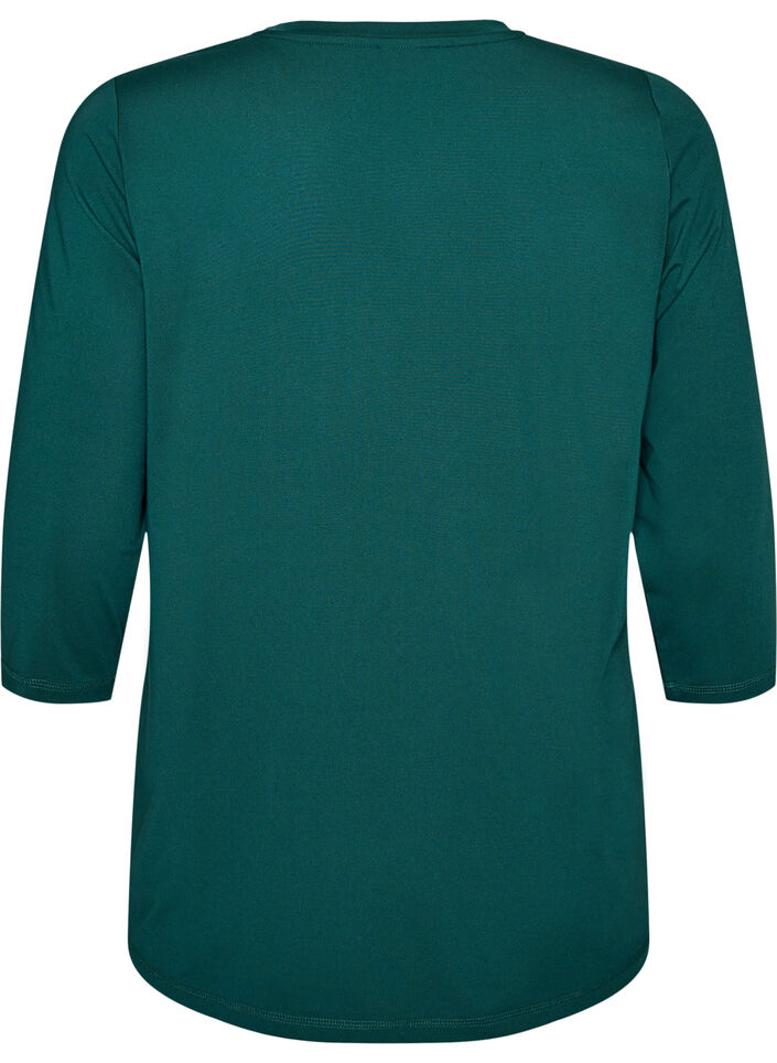 Tr&auml;ningstr&ouml;ja med 3/4 &auml;rmar, Gr&ouml;n, Packshot image number 1