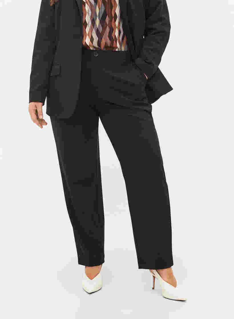 Klassiska byxor med fickor, Black, Model image number 2