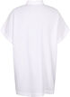 Lång viskosskjorta med korta ärmar, Bright White, Packshot image number 1
