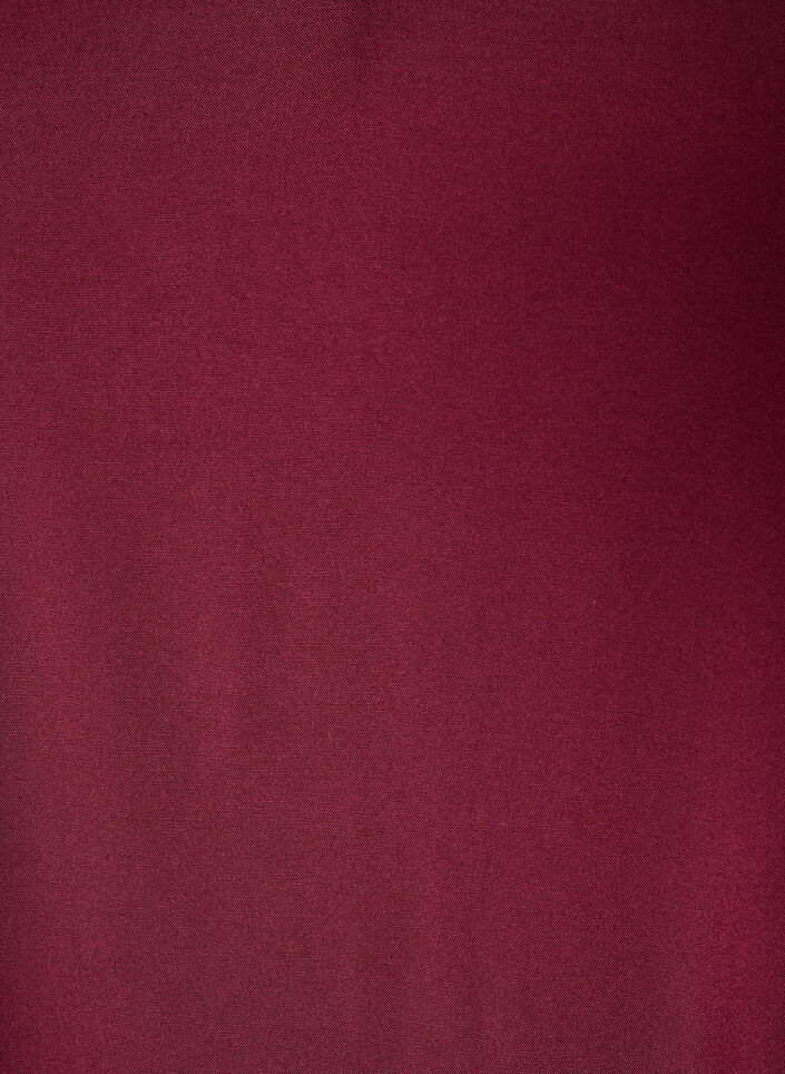 Blus i viskos med v-ringning och rundad nederkant, R&ouml;d, Packshot image number 2