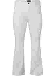 Ellen bootcut jeans med hög midja, White