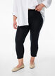 Leggings med 3/4-l&auml;ngd och knappar, Svart, Model image number 0