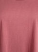 Kort&auml;rmad t-shirt i bomullsblandning, Rosa, Packshot image number 2