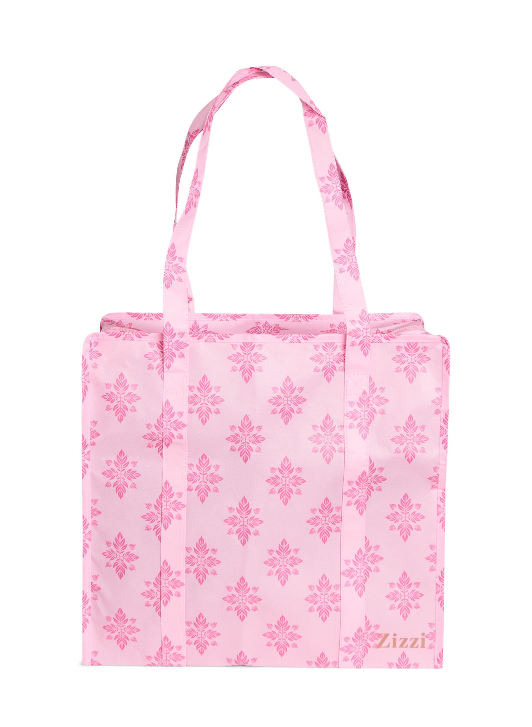 ZizziShoppingv&auml;ska med dragkedja, Rosa, Packshot image number 0