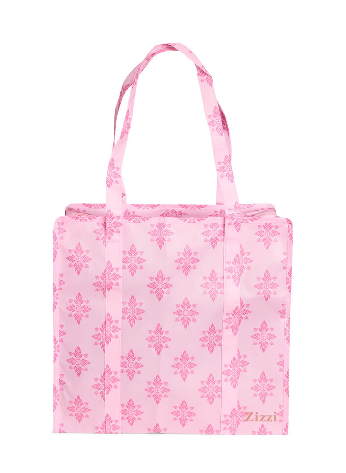 Shoppingv&auml;ska med dragkedja, Rosa, Packshot image number 0