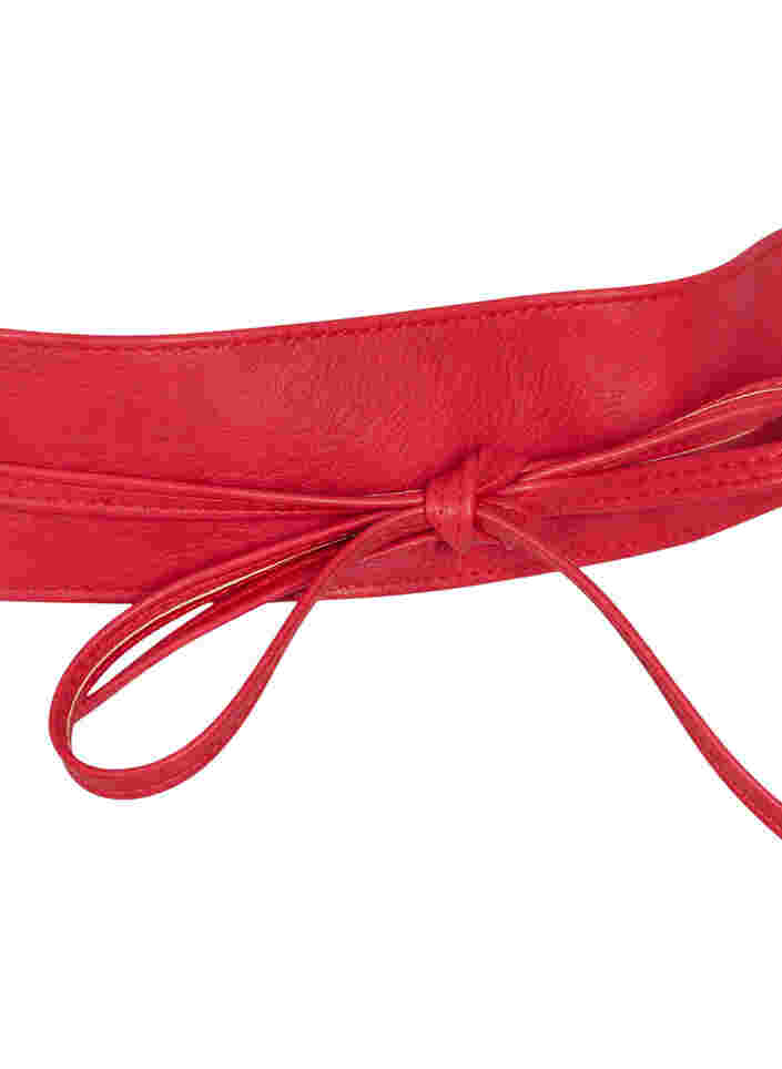 Midjeskärp i läderimitation, Urban Red, Packshot image number 2