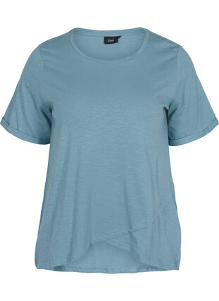 Kortärmad t-shirt i bomull, Goblin Blue, Packshot image number 0