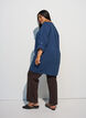 Tunika i bomullsmuslin med broderie anglaise, Bl&aring;, Model image number 2